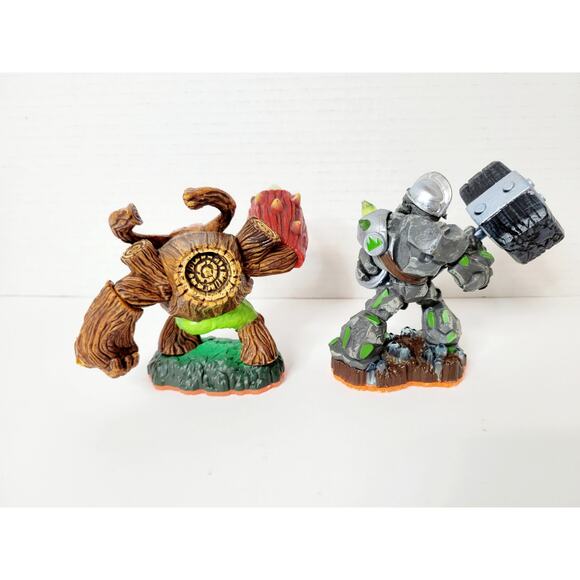 2 Skylanders Figures 2012 Giants Crusher‎ 84515888 Gnarly Tree Rex 85002888 - Picture 2 of 4
